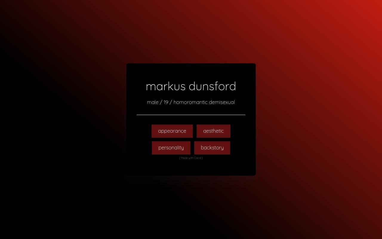Carrd profile picture for @marky